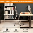 thumbnail image 3 of Thickened Chair Mat for Carpet -  Office Desk Protector with Lip, 47.5" x 35.5", 3 of 7