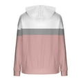 thumbnail image 5 of Women’s Colorful Oversized Hoodie Long Sleeve Gradient Color Block Sweatshirt with Drawstring and Pockets Fall Winter Loose Casual Hooded Top for Everyday Comfort and Style, 5 of 5