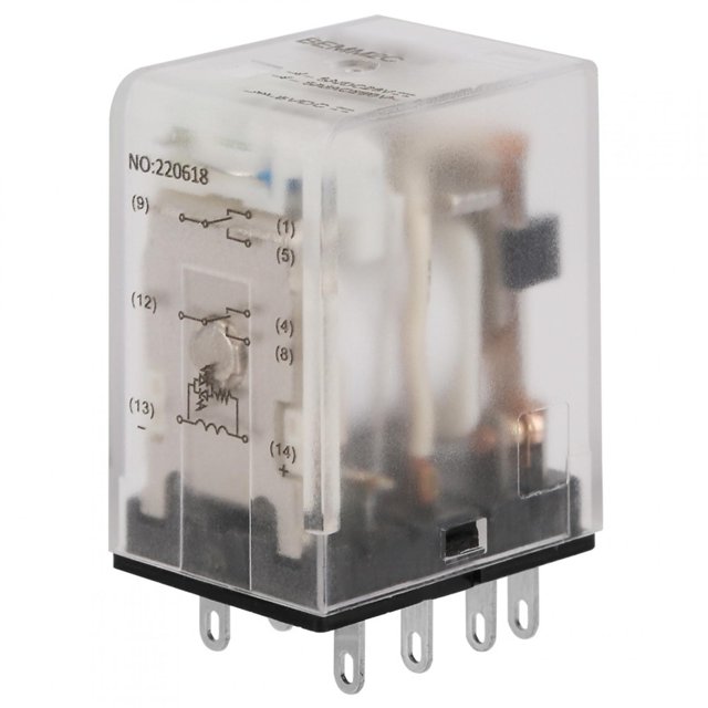 Relé intermedio AC220V Mini relé intermedio de potencia de 8 pines Relé electromagnético(6VDC)