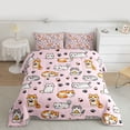 thumbnail image 2 of Feelyou Cute Cat Kitten Twin Comforter Sets, Cartoon Animal Bedding Set, 2pcs, 2 of 8
