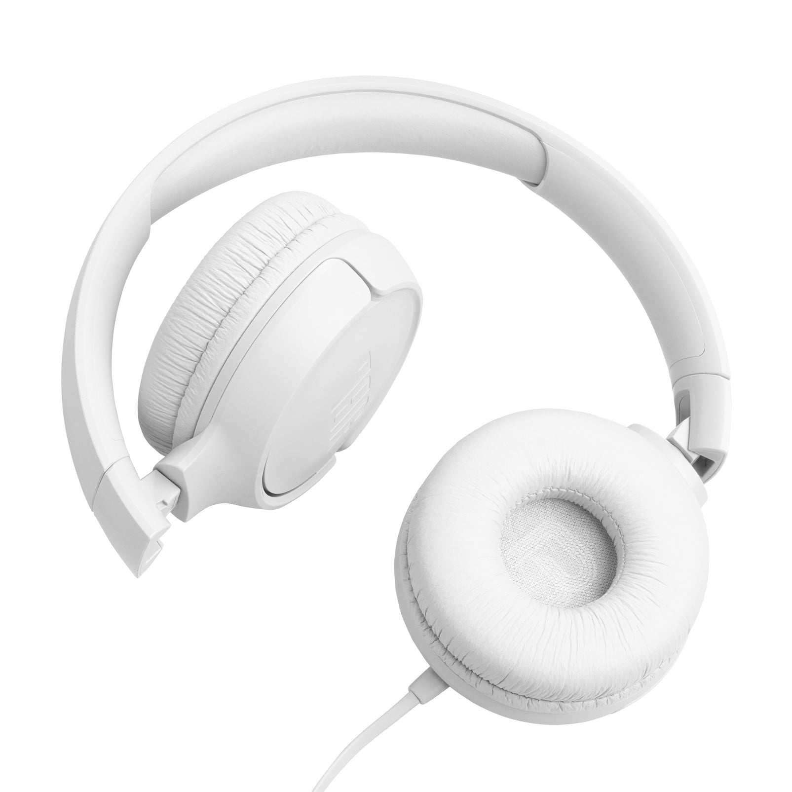 JBL Tune 520C - USB-C Wired on-ear headphones with Hi-Res Audio support, JBL Pure Bass Sound, comfort fit, USB-C connectivity, 3-button remote with microphone and EQ presets control (White)