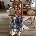 thumbnail image 3 of Tiger Animal Graffiti Sleeveless Dress for Women Clothing Female Women's Summer Skirt, 3 of 7