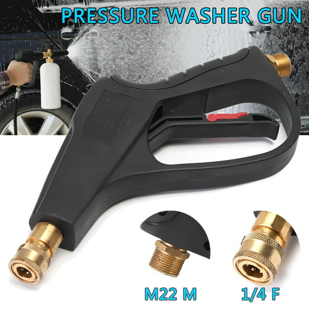 High Pressure Washer Spray Gun Jet Lance Trigger Cleaner M22 Connector ...