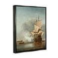 thumbnail image 2 of Stupell Industries The Canon Willem van de Velde Classic Painting Painting Jet Black Floating Framed Canvas Print Wall Art, Design by one1000paintings, 2 of 5