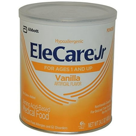 Elecare Junior Toddler Nutritionally Complete Amino Acid-Based Medical Food, Powder, Vanilla, 14.1 Ounces