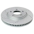 thumbnail image 4 of TRQ Front and Rear Performance Brake Rotors Set Premium G-Coated Cross Drilled & Slotted Fits Select 2005-2009 Buick LaCrosse 2004-2008 Pontiac Grand Prix, 4 of 7