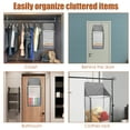 thumbnail image 5 of 2 Pack Over the Door Laundry Hamper, Hanging Basketball Laundry Hamper with Zipper, Foldable Mesh Laundry Basket for Dirty Cloth Toy Towel Saving Space Storage and Organization - Basketball, 5 of 11