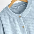 thumbnail image 5 of Women's Fleece-Lined Flannel Button-Up Shirt for Winter, Warm Long Sleeve Lounge Wear for Home, Yoga, and Casual Use, 5 of 6