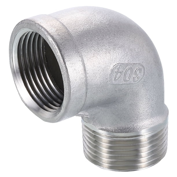 Adaptador roscado hembra a macho Uxcell de accesorio de tubería fundido NPT 1 x NPT 1