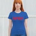 thumbnail image 4 of Vintage NASA Worm Logo T-Shirt Astronaut Space Exploration Emblem Women's Tee, 4 of 7