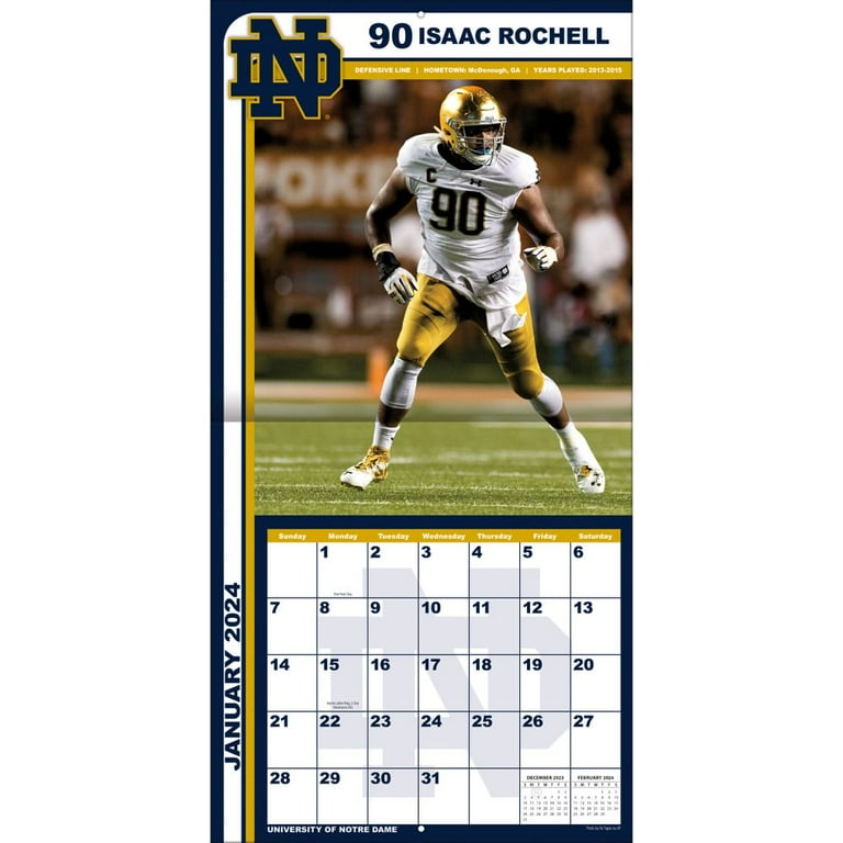 2024 Notre Dame Calendar Lynna Josefina