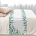 thumbnail image 2 of Green Flowers Bed Runner for Cal King Size Bed, Watercolor Green Wisteria Floral Soft Bedding Scarf Bedding Protector Slipcover Sofa Throw for Bedroom Hotel Guesthouse, 2 of 8