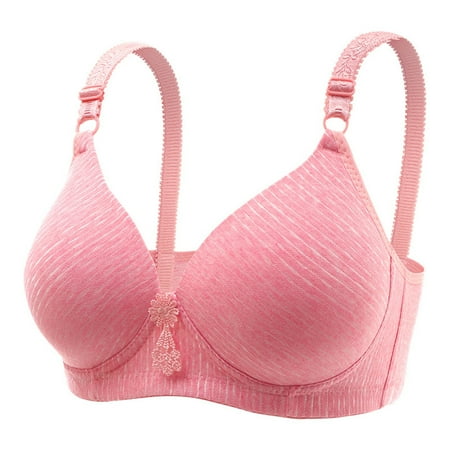 

Floleo Bras for Women Deals Woman s Embroidered Glossy Comfortable Breathable Bra Underwear No Rims Valentines Day Gifts