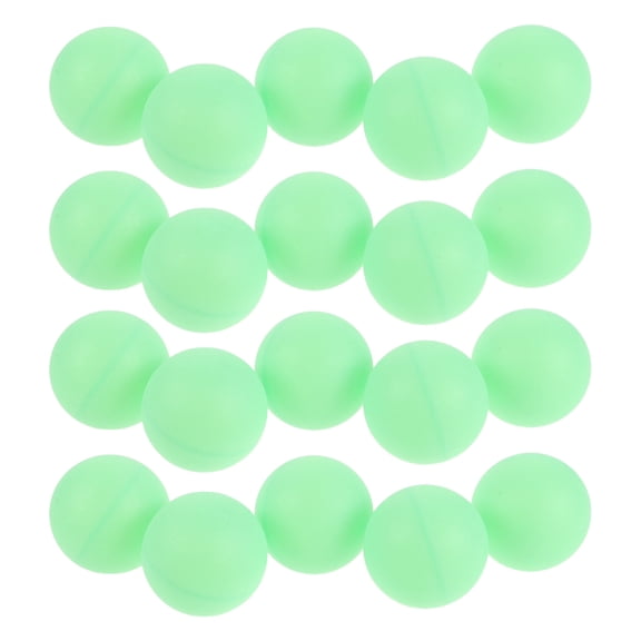 KONTONTY Luminous Table Tennis Balls White ABS High Bounce Night Visibility for Home 20Pcs