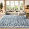 thumbnail image 4 of SAFAVIEH Brentwood Brandy Floral Area Rug, Navy/Creme, 5'3" x 7'6", 4 of 11