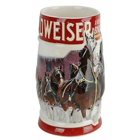 - budweiser 2018 clydesdales holiday stein 31-ounce