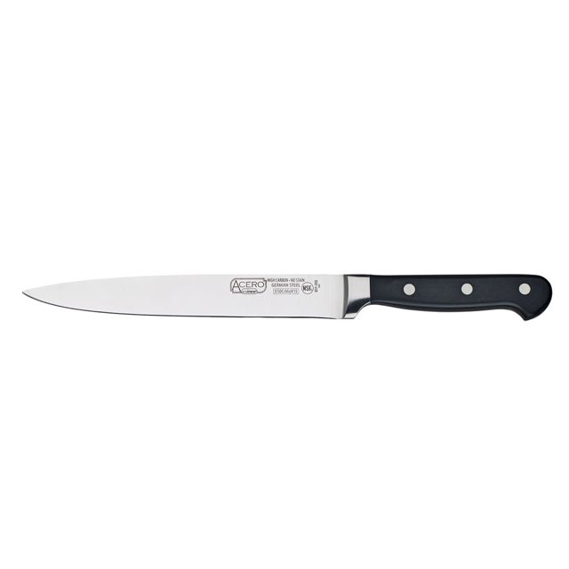Winco Trancheuse KFP-81 8", 1 Pièce Pleine Soie, Acier au Carbone Forgé, Poignée Pompon