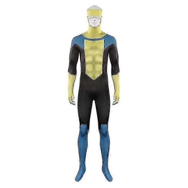 Invincible Mark Cosplay Costume Jumpsuit Shoes Boots Outfits Halloween Carnival Party Suit For Men Male Disguise
