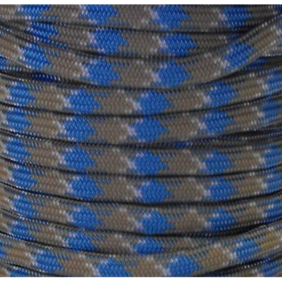 US Ropes Type III Commercial 550 Paracord 100' Hank Made in USA Survival Cord Parachute Outdoor (Carolina Beach)