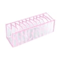 thumbnail image 1 of Organizador de cajones de malla para ropa interior, plegable, para armario, calcetines, sujetadores y separadores. Rosa 11 quejas, 1 of 7