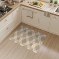 thumbnail image 2 of ODIKA 3'x5' Beige Taupe Geometric Diamond Washable Accent Rug Modern Contemporary Overlapping Circles Dotted Pet Friendly, Non-Shedding Mat for Bedside, Nursery Room, 2 of 7