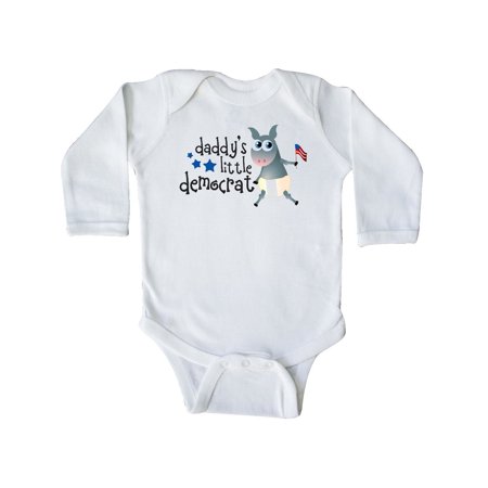 

Inktastic Daddy s Little Democrat Gift Baby Boy or Baby Girl Long Sleeve Bodysuit