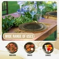 thumbnail image 3 of Exquisite Tinted Plates 80 Piece Plastic Disposable Plates for Party Set For 40 Guests 40 X 7.5 Dessert Plates & 40 X 10 Thin Delicate Fancy Plastic Plates Disposable Dinnerware Mint Gold Rim, 3 of 8
