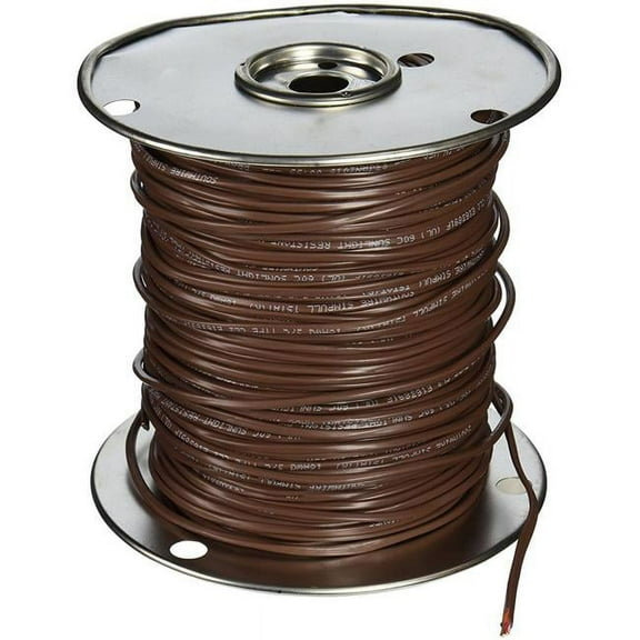 Southwire 64168845 500 ft. 18 Gauge 3 Conductor Thermostat Wire Cable, Brown