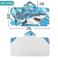 thumbnail image 3 of Fierce Shark Kids Hooded Beach Towel Baby Bath Poncho Towels with Hood Absorbent 50"x23.5" for Pool Swimming, 3 of 7