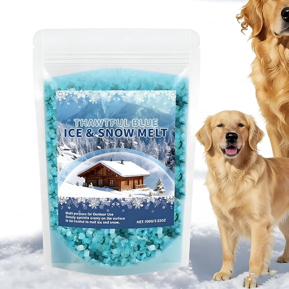BANIRO Ice & Snow Melt,Fast Acting Granular Rock Salt,Ice Melt Snow Melting Agent,Effective to -16°C,Pet Friendly Low-Corrosion Formula for Driveways,Sidewalks and Yards