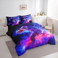 thumbnail image 3 of Homewish Rugby Sport 7 Pieces Bedding Comforter Set,Boys Ball Game Full Bedding Set,Deepblue Pink Fitted Sheet Flat Sheet For Teens,Super Cozy Room Decor Reversible, 3 of 8