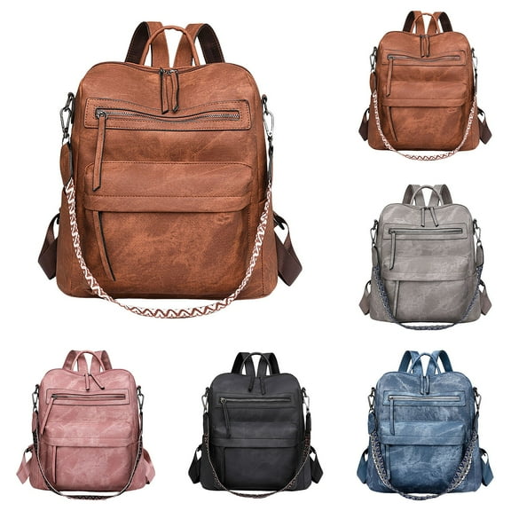 Lispipm Backpack for Women Large Capacity Travel Daypack Multi Compartment College Bookbag with Removable Shoulder Strap Black