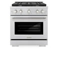 thumbnail image 2 of ZLINE 30 in. 4.2 cu. ft. Paramount Dual Fuel Range with 4 Burner Gas Cooktop and Electric Convection Oven in Stainless Steel (SDR30), 2 of 2