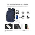 thumbnail image 2 of Deago Travel Laptop Backpack for Men Women Business Anti Theft Backpack with USB Charging Port Water Resistant College Computer Bag, Black, 2 of 9