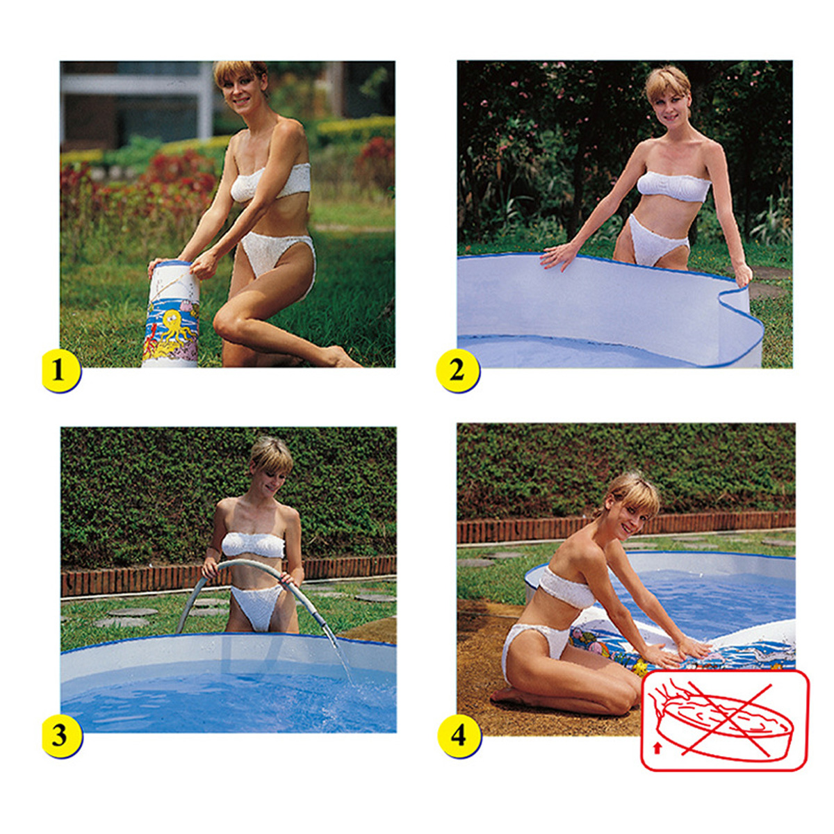 4' x 10" inch Pool Family Paddling Pool Swimming Pool, Garden Round Inflatable Baby Swimming Pool, Portable Inflatable Child / Children Pool