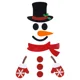 thumbnail image 3 of Pegatinas navideñas para puertas y ventanas, tela de fieltro, muñeco de nieve, Papá Noel, alce, pegatina de pared, decoración navideña para el hogar, feliz año nuevo 2024, 3 of 5