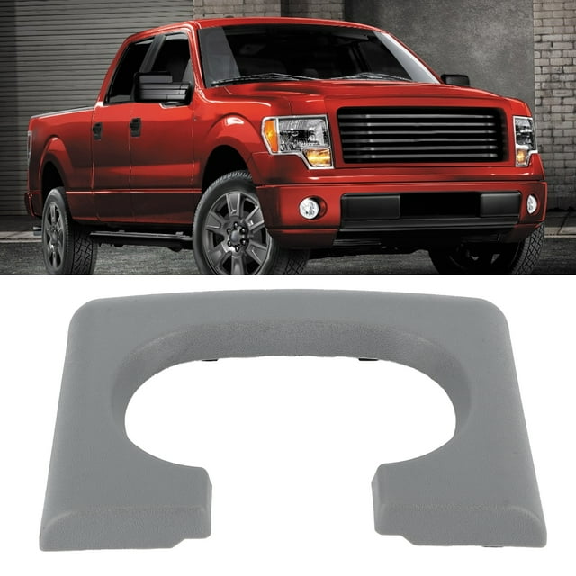 Fydun Center Console Cup Holder Pad Cup Storage Stand Cover Armrest Lid Cover Gray Replacement For F150 2004-2014