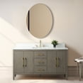 thumbnail image 2 of Vanity Art 60” Single Sink Bathroom Vanity Cabinet with Engineered Marble Countertop, 2 of 9
