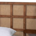 thumbnail image 4 of Baxton Studio Cascadia Brown Wood Queen Size Wingback Platform Bed, 4 of 9