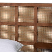 Baxton Studio Cascadia Mid-Century Platform Bed, Queen, Walnut Brown