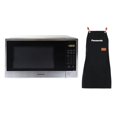 thumbnail image 1 of Combo Microondas Panasonic NN-SB646 36 Litros (1.3ft³ / 1100W) plato giratorio Color: Gris Espejo + Mandil de Cocina, 1 of 6