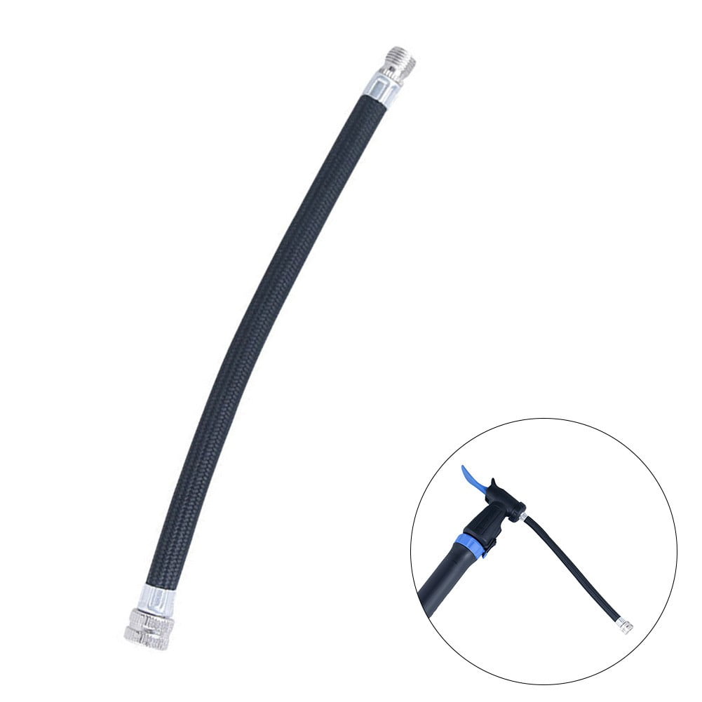 Bike For Schrader Valve Extension Tube Bicycle Pump Hose Adapter Extender