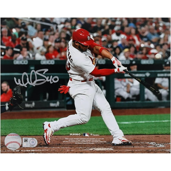 Willson Contreras St. Louis Cardinals Autographed 8" x 10" Hitting Photograph - Fanatics Authentic Certified