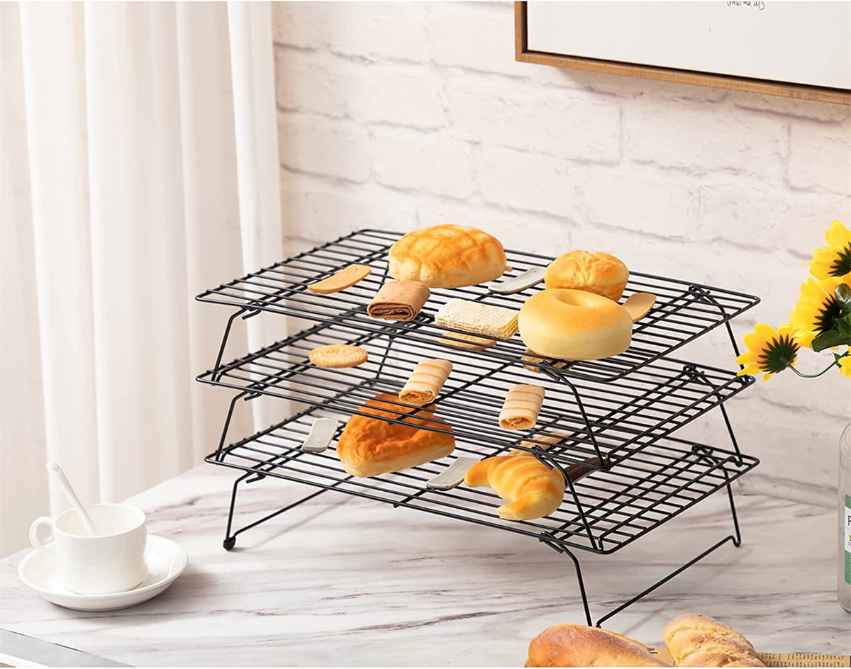 Cooling Rack For Baking, 3 Tier 11.8 Inch X 16.5 Inch,Oven