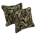 thumbnail image 1 of 18-inch Double-corded Patterned Tapestry Square Throw Pillows with Inserts (Set of 2) - Checkered Scroll, 1 of 1
