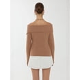 thumbnail image 6 of Off Shoulder Button Detail Sweater, 6 of 6
