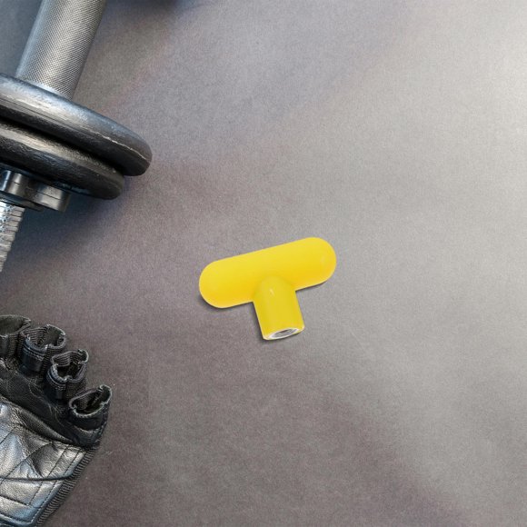 SHOWERORO 2Ud Manijas Para De Ejercicio Amarillas Con Ergonómico Y Perilla De Reemplazo