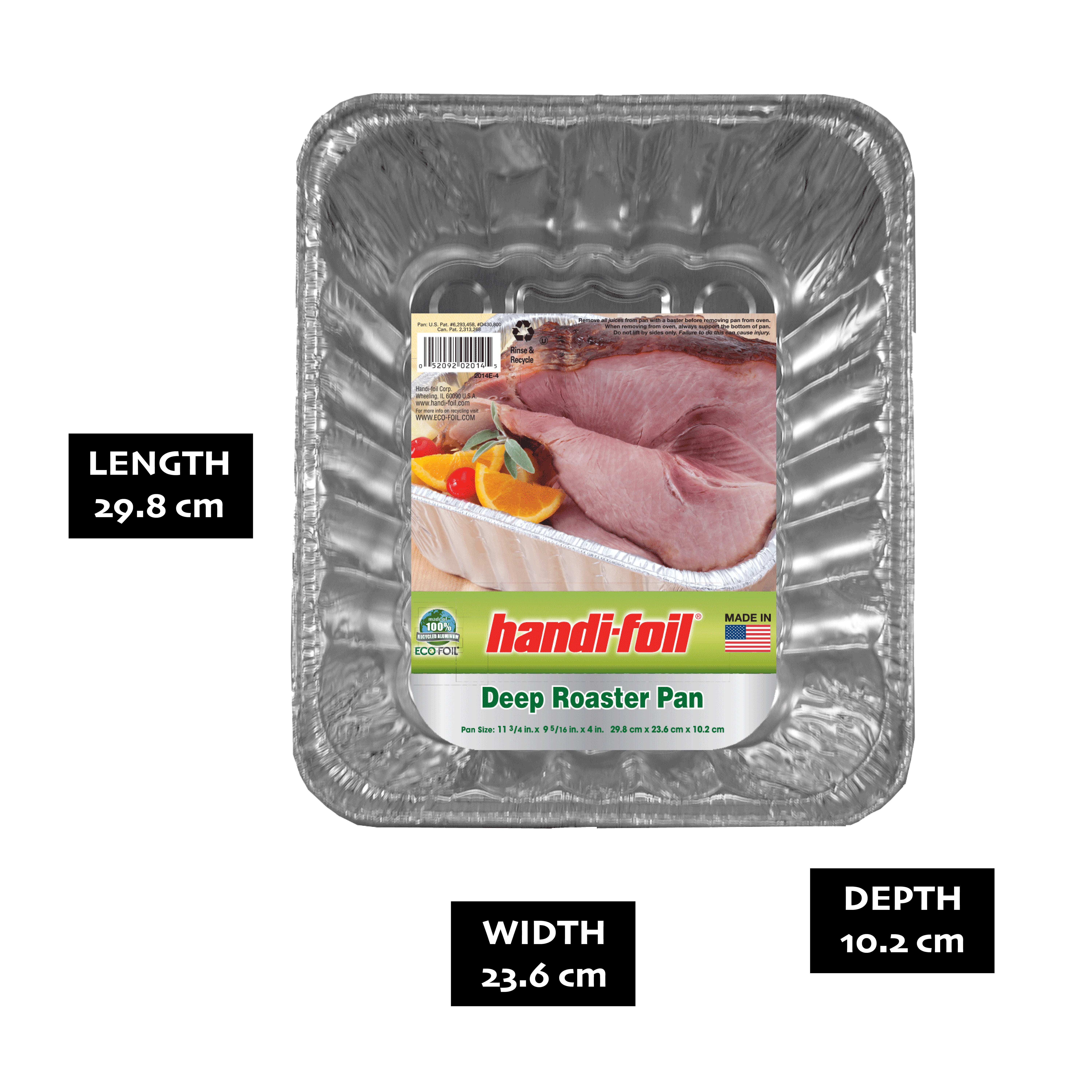 Handi-Foil Aluminum Foil Large Deep Roaster Pan, 1 Count