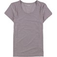 thumbnail image 3 of Reebok Womens Reversed Marled Basic T-Shirt, Purple, Small, 3 of 3