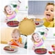 thumbnail image 3 of Plato de cena para niños, plato suave de silicona para niños pequeños, vajilla de entrenamiento para bebés, bandeja de comida complementaria para niños, suministros para comer, amarillo Sweethay BA000379-01, 3 of 7